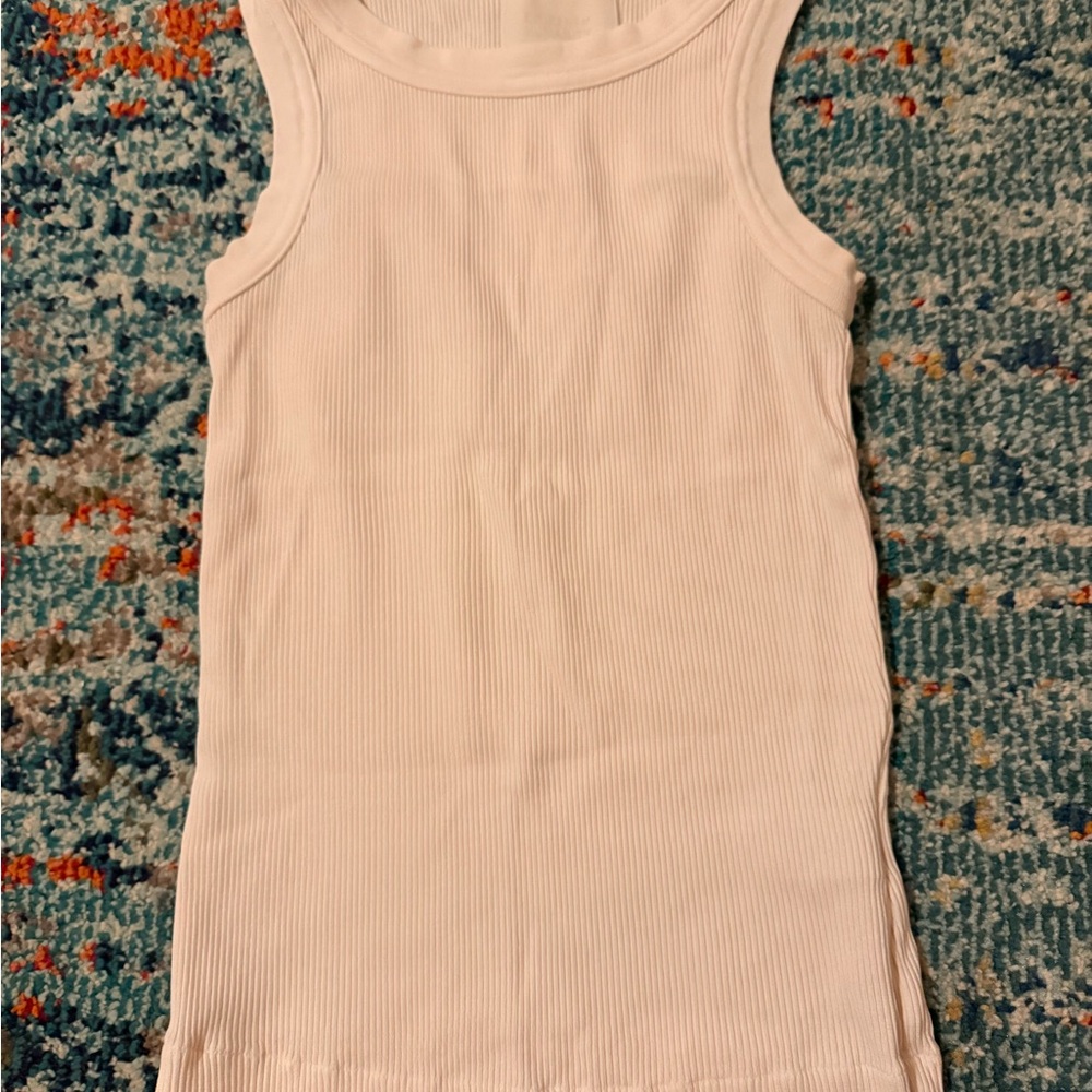 Citizens Of Humanity Cream Ribbed Top
